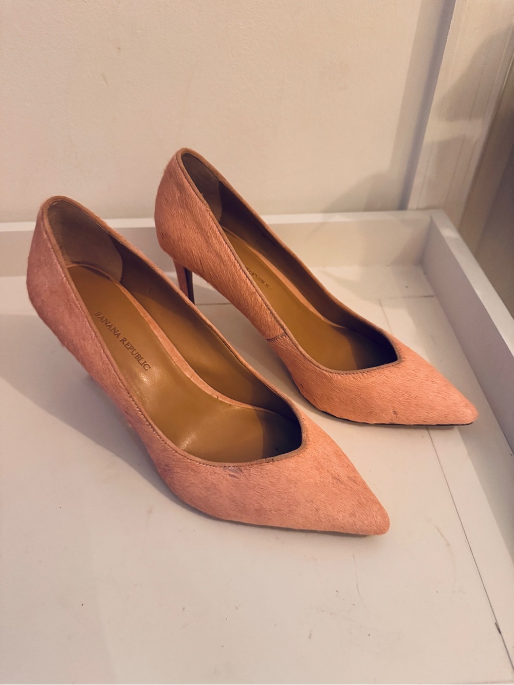 Banana Republic Blush Pink Pointed-Toe Stiletto Pumps